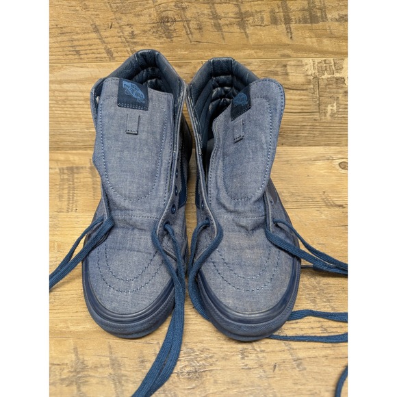 Vans Sk8-Hi Reissue Skate Sneakers Unisex 10W / 8.5M Navy Blue High Top - Picture 13 of 16